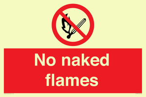 No naked flames